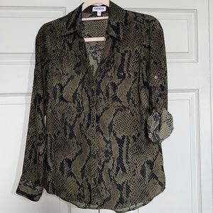 Express Green Snakeskin Portofino Small